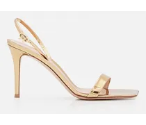 85mm Ribbon Stiletto Heel Sandals | Oro