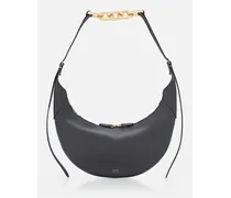 Alessia Medium Leather Shoulder Bag | Nero
