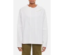Oversize Long Sleeve Cotton T-shirt | Bianco