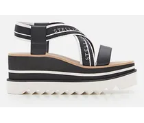 Sneak-elyse Striped Platform Sandals | Nero