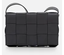 Cassette Leather Shoulder Bag | Nero