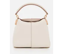 Tst Messanger Leather Micro Tote Bag | Bianco
