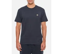 T Shirt Girocollo Mini Logo Petto | Blu