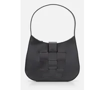 Bauza Leather Shoulder Bag | Nero