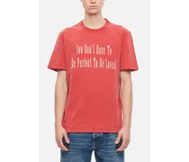 T-shirt s/ You Don't Have To Be Perfect Journey M Rosso