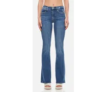 Le High Flare Cotton Jeans | Blu