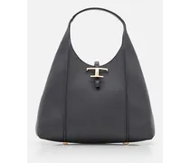 Medium Tsb Sac Leather Tote Bag | Nero