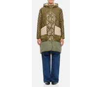 Military 70's Quilted Parka Coat | Verde