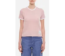 Crewneck Cotton T-shirt | Rosa