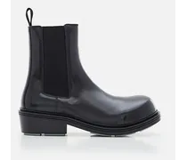 Ankle Boot Leather Gloss Vinyl | Nero