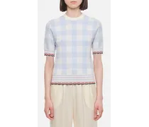 Short Sleeves Wool Top | Multicolore