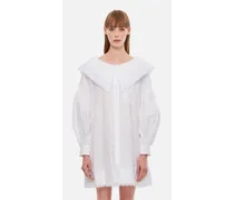 Mini Abito Camicia In Cotone | Bianco