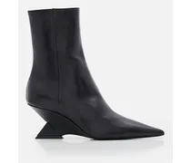 60mm Cheope Leather Ankle Boots | Nero