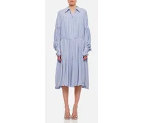 Colleen Silk Maxi Dress | Azzurro