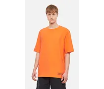 T-shirt Oversize In Cotone Riciclato | Arancione