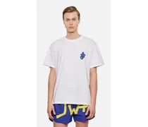 T-shirt Anchor Con Toppa | Bianco