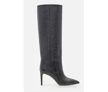 85mm Stiletto Leather Boots | Nero