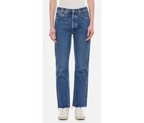 Mid Rise Relaxed Bootcut Jeans | Blu