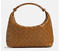 Small Washbag Leather Shoulder Bag | Marrone