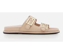 Leather Sandals | Beige