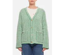 Cashmere Cardigan Jacket | Verde