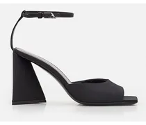 85mm Piper Ankle Strap Sandals | Nero