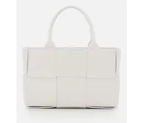 Mini Arco Leather Tote Bag | Bianco
