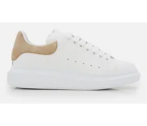 Oversize Leather Sneakers | Bianco