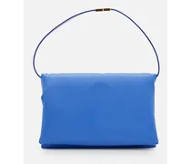 Large Prisma Leather Shoulder Bag | Blu
