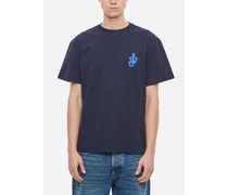 T-shirt Anchor Con Toppa | Blu