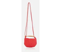 Mini Sardine Leather Shoulder Bag | Rosso
