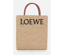 A4 Loewe Raffia Tote Bag | Beige