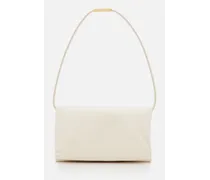 Small Prisma Leather Shoulder Bag | Bianco