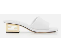 Nappa Leather Slide Sandals | Bianco