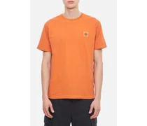 Basic Logo T-shirt Cotton Washed | Arancione