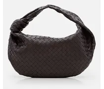 Small Jodie Leather Handbag | Marrone