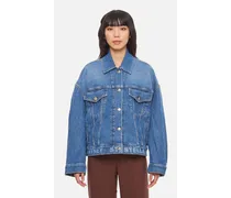 Giacca Di Jeans Salt & Pepper Logo Oversize | Azzurro