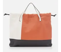 Colorblock Coulisse Tote Bag | Bianco