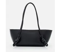 Fleca Leather Shoulder Bag | Nero