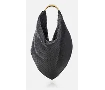 Foulard Leather Top Handle Bag | Nero