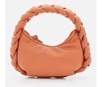 Mini Espiga Woven Leather Shoulder Bag | Marrone