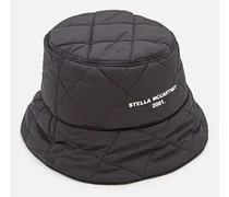 Cappello Bucket Trapuntato In Eco Nylon | Nero