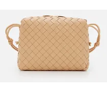 Small Loop Leather Shoulder Bag | Beige