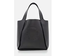 Printed Faux Leather Tote Bag | Nero