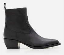 Debbie Leather Boots | Nero