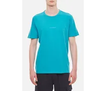 Crewneck Cotton T-shirt | Azzurro