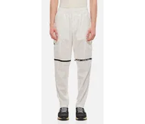 Pantaloni Cargo In Cotone Elasticizzato | Bianco