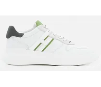 Sneakers "H580" In Pelle | Bianco