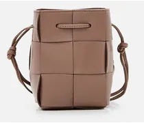 Mini Bucket Leather Shoulder Bag | Marrone