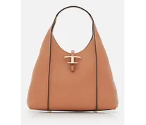Medium Tsb Sac Leather Tote Bag | Marrone